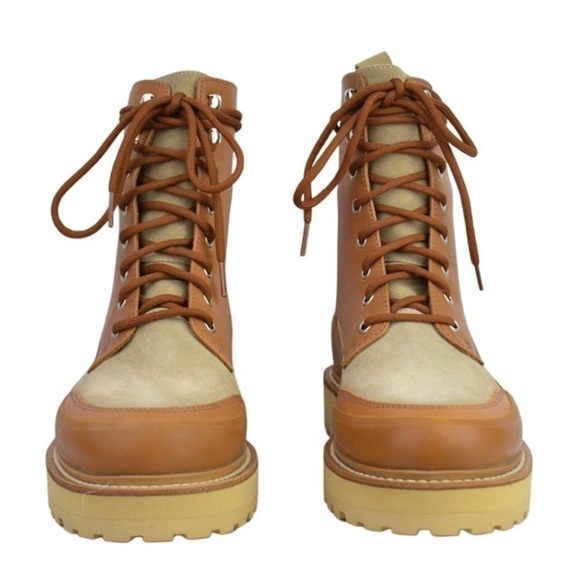 Ulla Johnson Etna Leather Combat Boots Sz 5 Sz 35 NIB - Picture 7 of 16